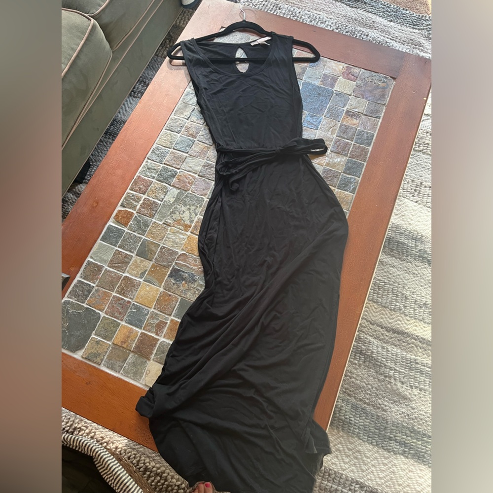 Love 21 Black Maxi dress with slit